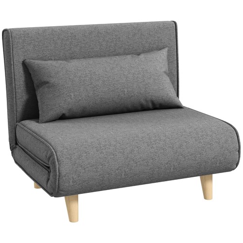 Homcom poltrona letto - poltrona, in