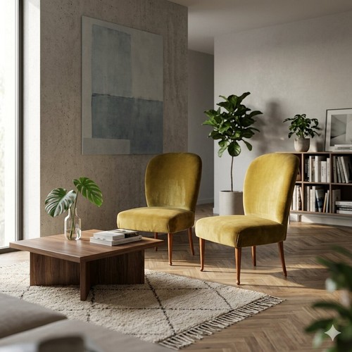 Poltroncine vintage velluto - vintage,
