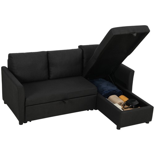 Homcom divano letto effetto - divano,
