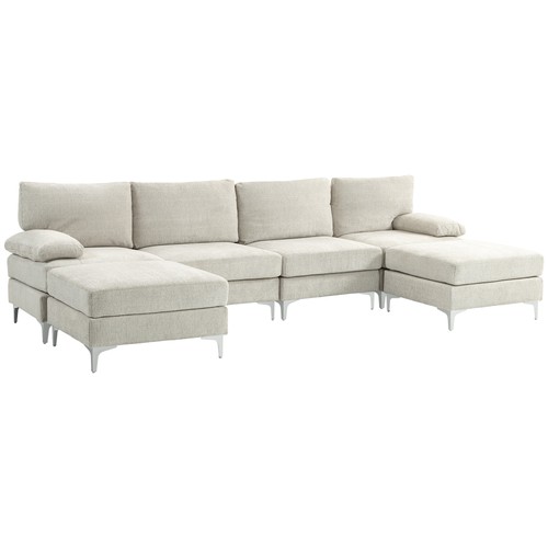 Homcom divano moderno modulare - homcom,