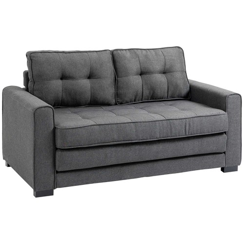 Homcom divano letto tessuto - divano, in