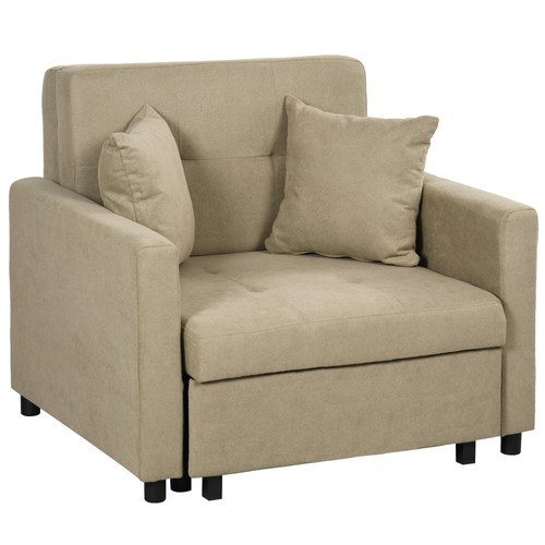 Homcom poltrona letto singolo - homcom,
