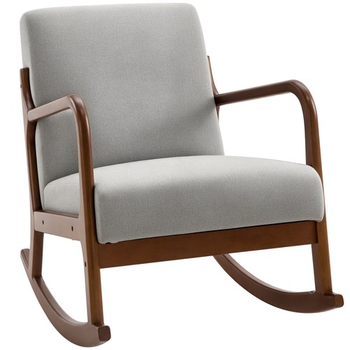 Homcom poltrona dondolo - poltrona, a
