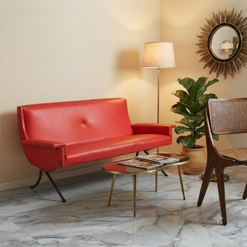 Divano vintage posti skai - 2,