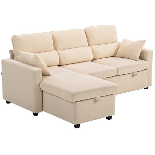 Homcom divano letto angolare - divano,