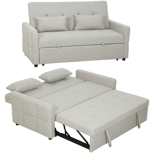 Homcom divano posti - divano, 2